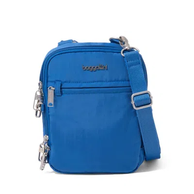 Baggallini Securtex Anti-theft Mini Everything Crossbody Bag In Blue