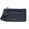 Baggallini Securtex Anti-theft Mini Wallet Crossbody In Blue