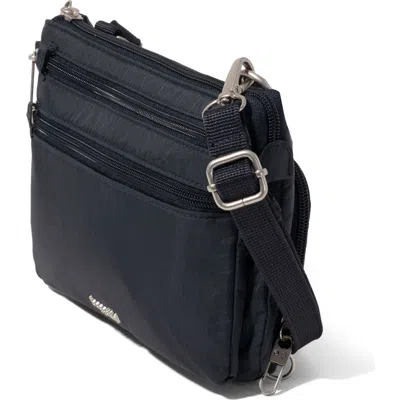 Baggallini Securtex Anti-theft Stash Crossbody In Blue