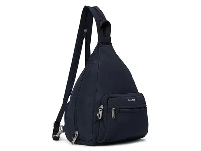 Baggallini Securtex Anti-theft Vacation Convertible Sling Cross Body Handbags French Navy: One Size In Blue
