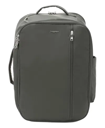 Baggallini Securtex Classic Anti-theft Convertible Travel Small Backpack Messenger In Charcoal