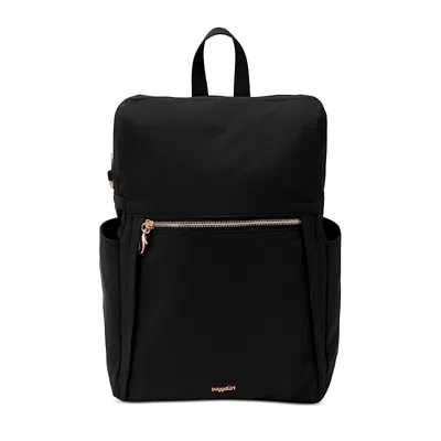 Baggallini Securtex Jet Set Anti Theft Daypack In Black