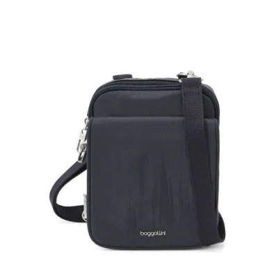 Baggallini Securtex Journey Anti-theft Mini Crossbody In Blue