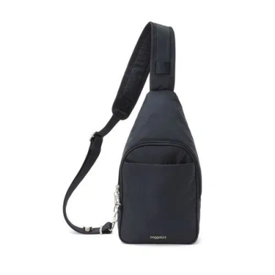 Baggallini Securtex Journey Anti-theft Sling In French Navy