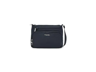 Baggallini Securtex(r) Anti-theft Keepsake Crossbody Cross Body Handbags French Navy: One Size In Blue