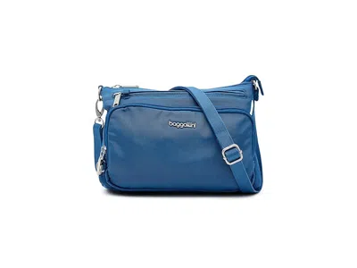 Baggallini Securtex(r) Anti-theft Keepsake Crossbody Cross Body Handbags Lapis: One Size In Blue