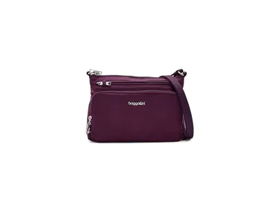 Baggallini Securtex(r) Anti-theft Keepsake Crossbody Cross Body Handbags Mulberry: One Size In Purple