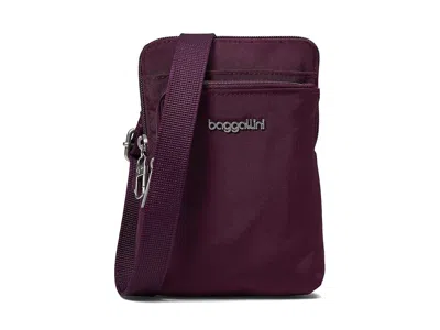 Baggallini Securtextm Anti-theft Activity Crossbody Handbags Mulberry: One Size In Purple