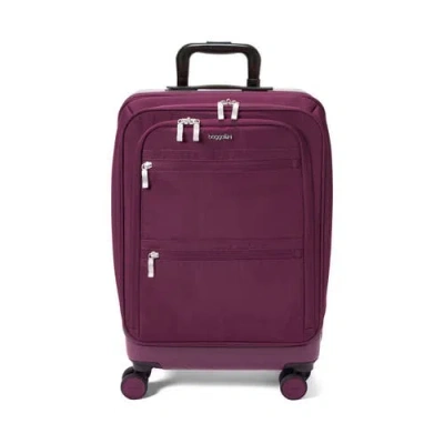 Baggallini Set Wave 22in 4 Wheel Hybrid Carry-on In Purple