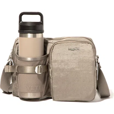 Baggallini Sidekick Crossbody Bag In Sterling Shimmer