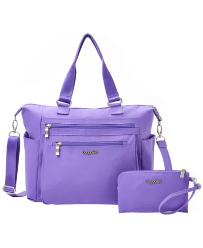 Baggallini Small Size Trifecta Convertible Backpack In Purple
