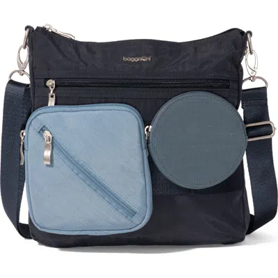 Baggallini Snap & Go Modular Slim Crossbody Bag In French Navy