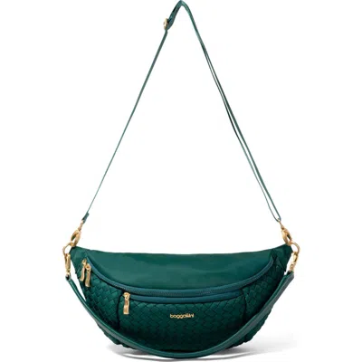 Baggallini Stanton Woven Crossbody In Green