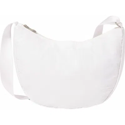 Baggallini Swift Crescent Crossbody In B-lite Bright White