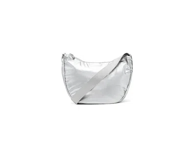 Baggallini Swift Crescent Crossbody Cross Body Handbags Silver Metallic: One Size
