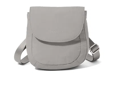 Baggallini Swift Flap Mini Crossbody Cross Body Handbags B-lite Silver Sand: One Size In Gray