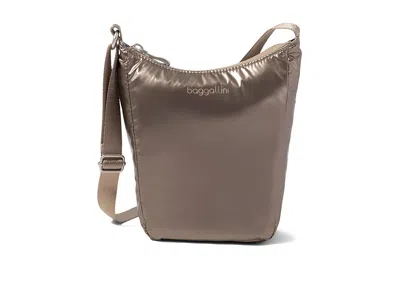 Baggallini Swift Mini Crossbody Cross Body Handbags Copper Metallic: One Size In Brown