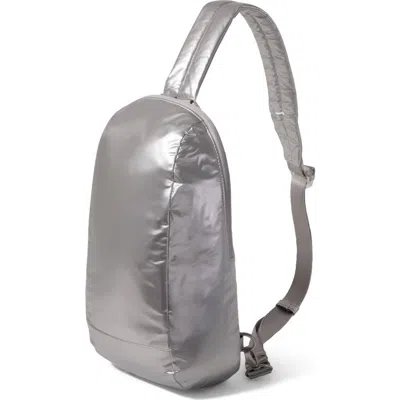 Baggallini Swift Sling Bag In Silver