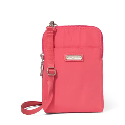 Baggallini Take Two Rfid Bryant Crossbody In Pink