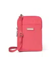 Baggallini Take Two Rfid Bryant Crossbody Bag In Flamingo