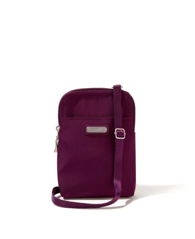 Baggallini Take Two Rfid Bryant Crossbody Bag In Mulberry