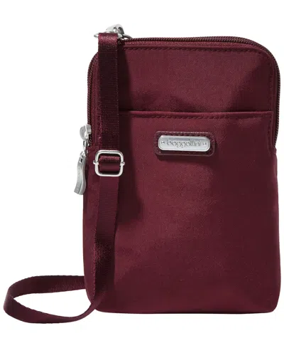 Baggallini Take Two Rfid Bryant Crossbody In Burgundy