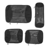 Baggallini The Jet Set Edit 4 Piece Compression Cube Set In Black