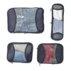 Baggallini The Jet Set Edit 4 Piece Compression Cube Set In Blue