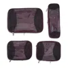 Baggallini The Jet Set Edit 4 Piece Compression Cube Set In Purple