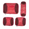 Baggallini The Jet Set Edit 4 Piece Compression Cube Set In Red