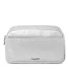 Baggallini The Jet Set Edit Pocket Cosmetic Pouch With Brush Organization In Silver