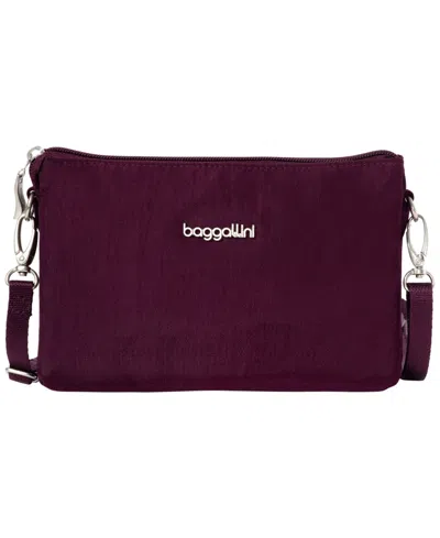 Baggallini The Only Small Crossbody Handbag In Burgundy