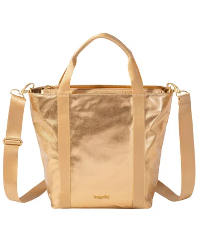 Baggallini Top Carry Handle Small Crossbody Handbag In Gold