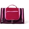 Baggallini Travel Toiletry Kit Cosmetic Bag In Mulberry Color Block