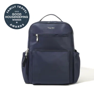 Baggallini Tribeca Expandable Laptop Backpack In Blue