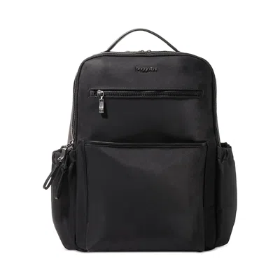 Baggallini Tribeca Expandable Laptop Backpack In Black Twill