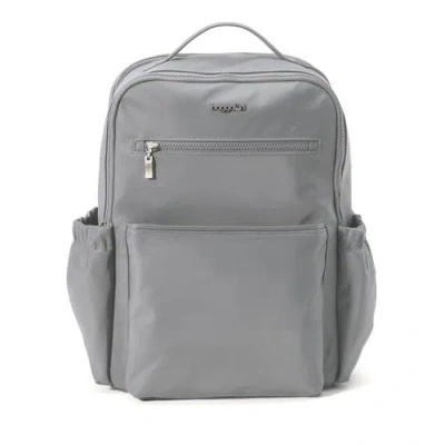 Baggallini Tribeca Expandable Laptop Backpack In Gray