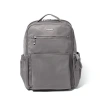 Baggallini Tribeca Expandable Laptop Backpack In Steel Grey Twill