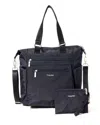 Baggallini Trifecta Convertible Backpack With Rfid Wristlet In Blue