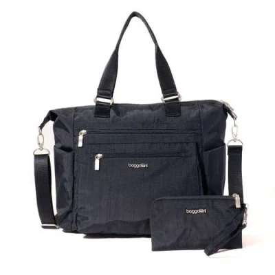Baggallini Trifecta Convertible Backpack With Rfid Wristlet In French Navy