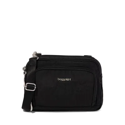 Baggallini Trifecta Crossbody Emf Blocking Pocket In Black