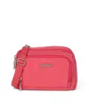 Baggallini Trifecta Rfid Wallet Crossbody Bag In Flamingo