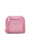 Baggallini Trifecta Rfid Wallet Crossbody Bag In Pink