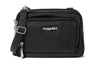 Baggallini Trifecta Rfid Wallet Crossbody Cross Body Handbags Black: One Size
