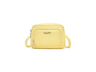 Baggallini Trifecta Rfid Wallet Crossbody Cross Body Handbags Butter Yellow: One Size In Multi