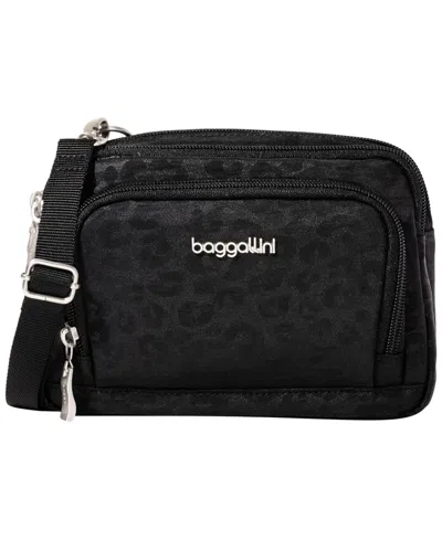 Baggallini Trifecta Small Crossbody Handbag In Black