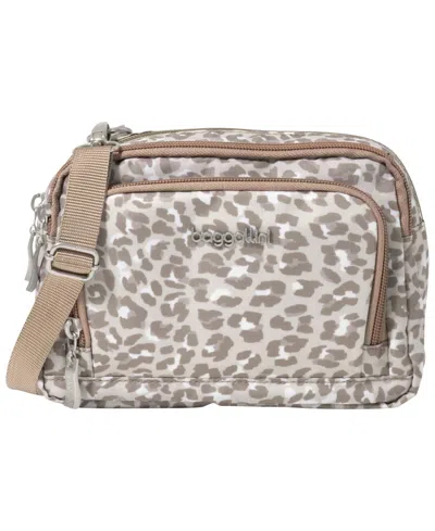Baggallini Trifecta Small Crossbody Handbag In Neutral