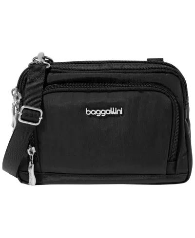 Baggallini Trifecta Small Crossbody Handbag In Black