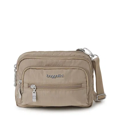 Baggallini Triple Zip Bagg In Brown