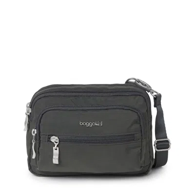 Baggallini Triple Zip Bagg In Gray